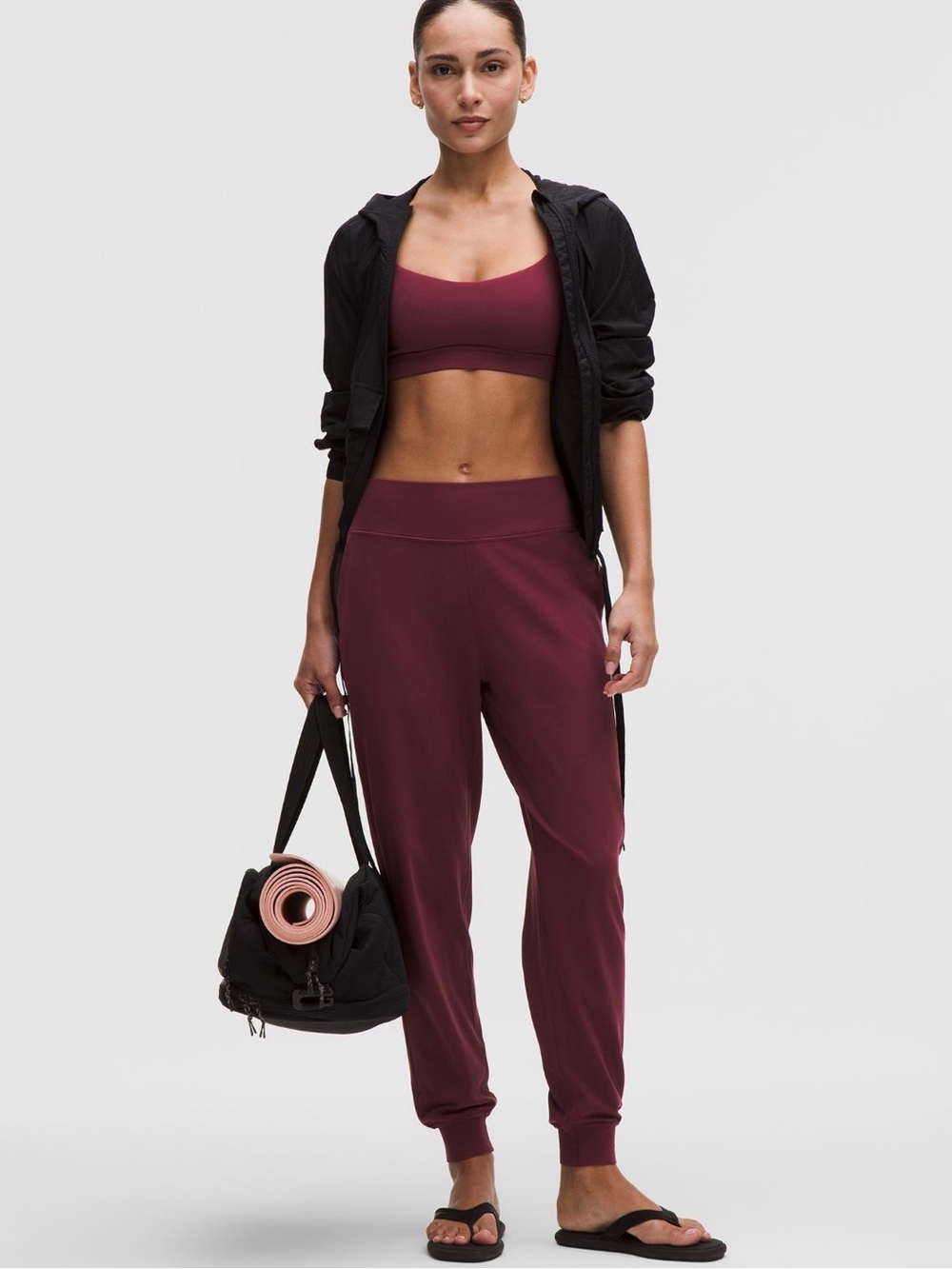 Lululemon Align Joggers Dark Red Burgundy Bay Size 0